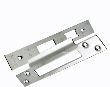 Eurospec Forend & Strike Pack For BAS/ESS/LSS/OSS 3 Lever Architectural Sash Locks, Polished Stainless Steel - FSF5004BSS